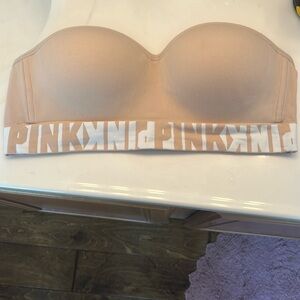 PINK - Victoria’  Secret Bandeau Bra - Nude